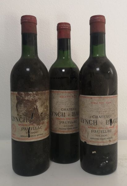 3 Bottles Château LYNCH BAGES - 5th Gcc Pauillac...