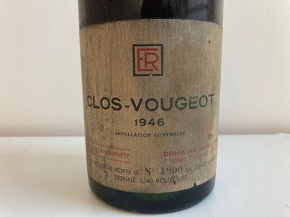 1 bouteille Clos-Vougeot 1946, René Engel.
Bouteille...