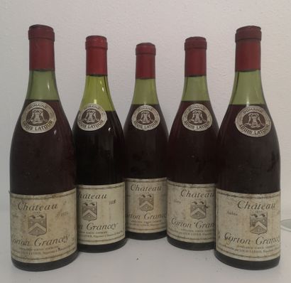 5 Bottles CORTON GRANCEY Grand Cru - Domaine...