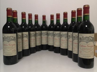 12 Bottles Château CALON SEGUR - 3rd Gcc...