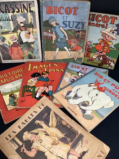 [ENFANTINA] LOT de huit livres comprenant...