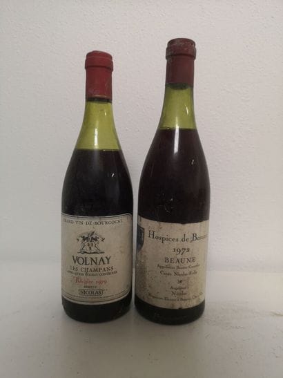 2 Bottles 1 VOLNAY Les Champans 1979 - Réserve...