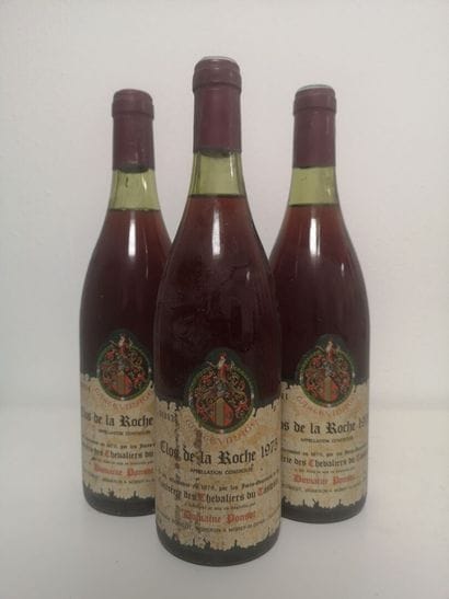 3 Bottles CLOS DE LA ROCHE Grand cru - PONSOT...