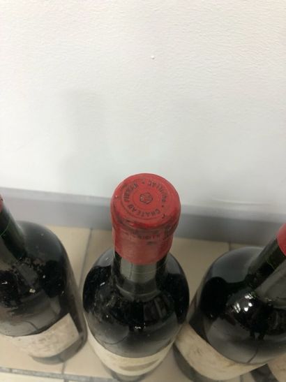5 bouteilles Château PIBRAN - Pauillac, 1964.
Étiquettes...