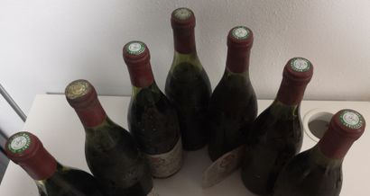 7 Bottles MERCUREY - FAIVELEY 1974
Stained...