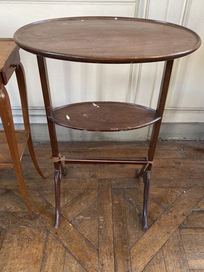 Three side tables
H. 72 cm (largest)

Ac...