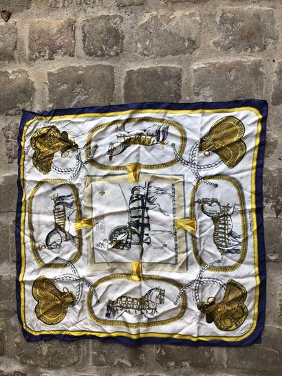 HERMES
White silk grand apparat scarf
Stains
85...