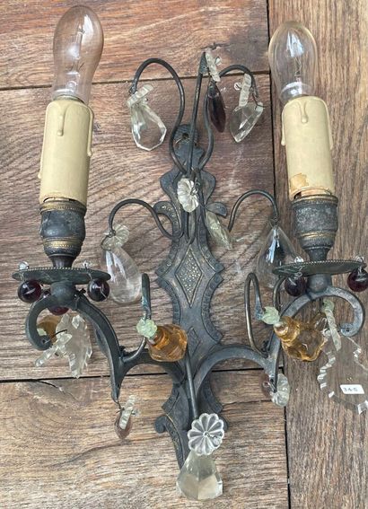 Four-light pendant chandelier (H. 55 cm)...
