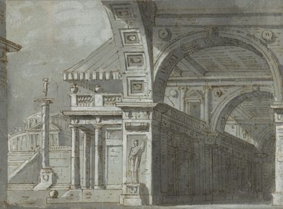 ITALIAN neoclassical school
Decorative project
Pen...