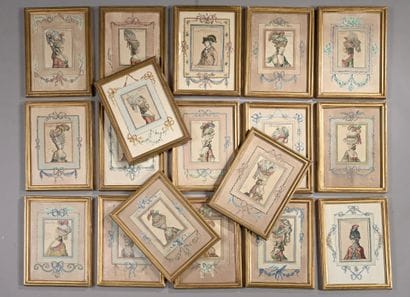 18th century FRENCH school
Headdresses
Suite...