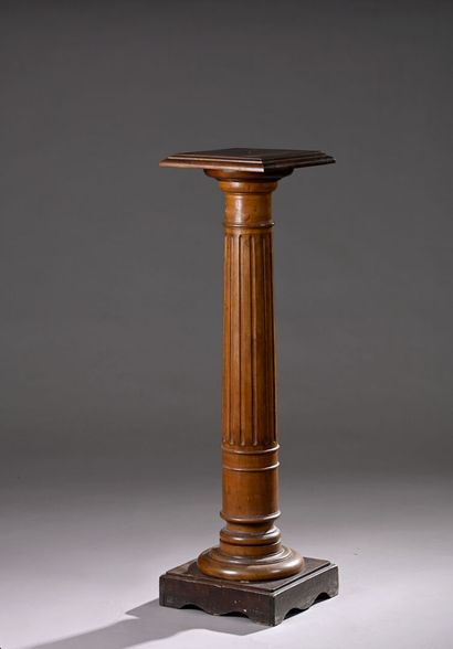 Molded wood column in the Louis XVI style.
The...
