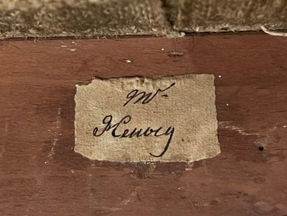 Directoire-period mahogany armchair stamped...