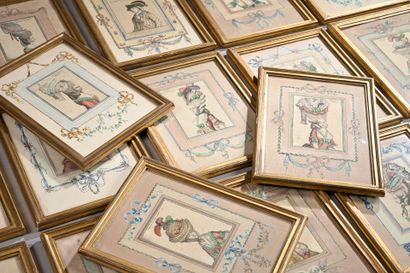 18th century FRENCH school
Headdresses
Suite...