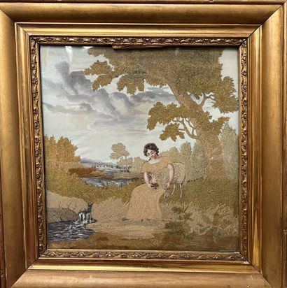 19th century FRENCH SCHOOL
Little girl and...