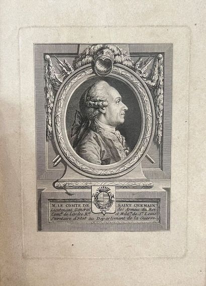 18th century FRENCH school
The Count of Saint-Germain
Engraving,...