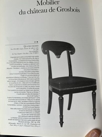 Pair of mahogany and mahogany veneered armchairs...