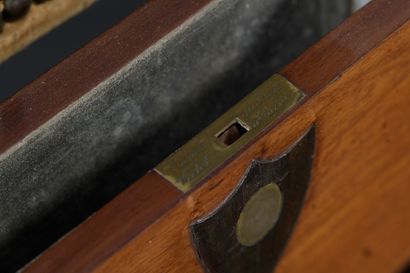 An Empire period mahogany and mahogany veneer...