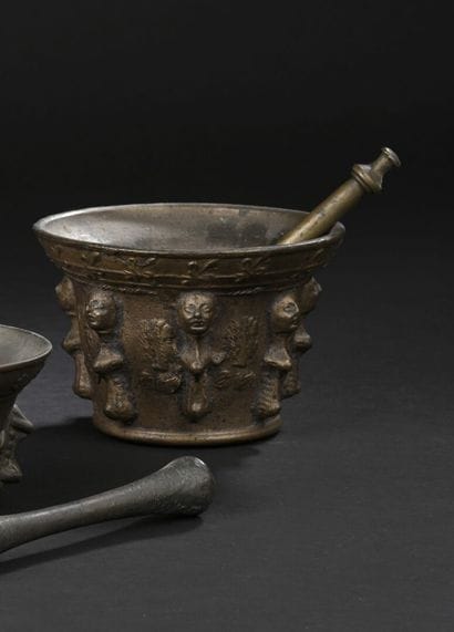 FRANCE, probably Lyon, 17th century
Bronze...