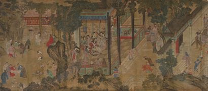 CHINA, 18th-19th century
Large ink and color...