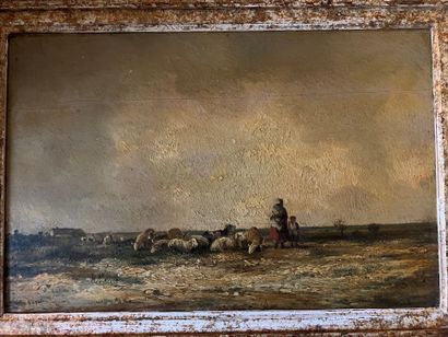 Jules DUPRÉ (1811-1889)
Shepherdess and her...