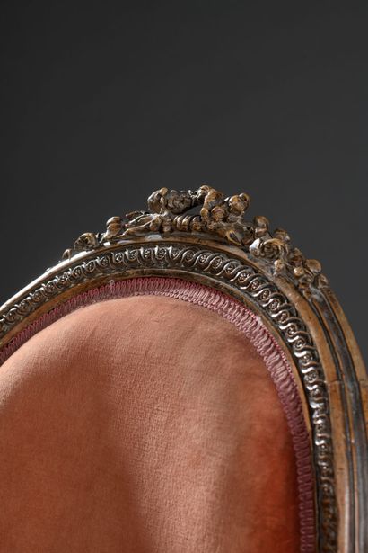 Molded and carved wood chair stamped C. Chevigny...