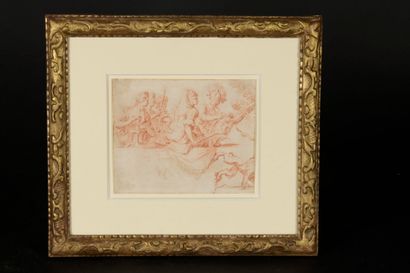 17th-century FLEMISH school
Allegorical figures...