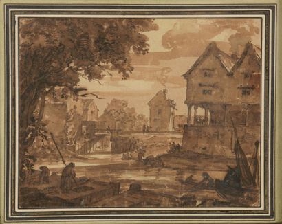 17th century ITALIAN school
Animated river...