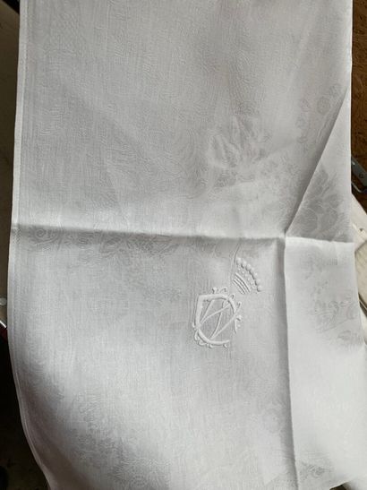 Two tablecloths from a single dinner service...