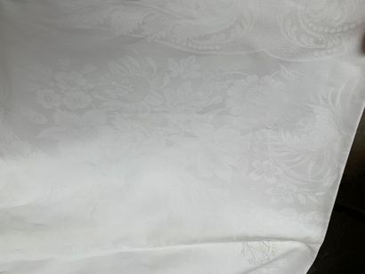 Two tablecloths from a single dinner service...