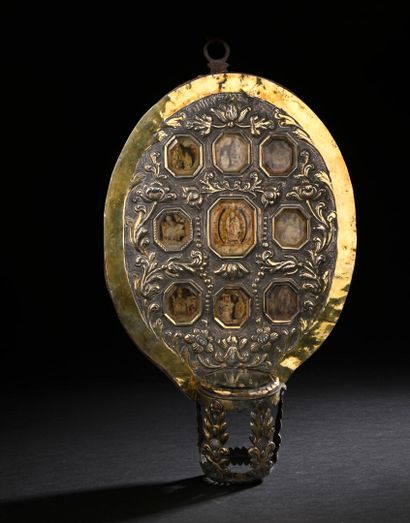 GERMANY, NUREMBERG, 18th c.
Silver and vermeil...