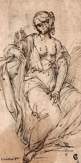 Attributed to Jean DELAMONCE (Lyon 1635-1708)
Study...