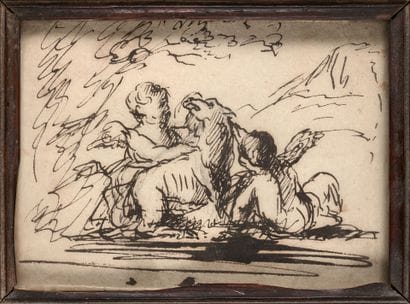 18th century FRENCH SCHOOL
Two Lovers Surrounding...