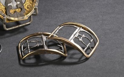 PARIS 1809-1819
Pair of steel shoe buckles...