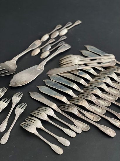 HENIN & Co
Silver service set, Minerve hallmark,...