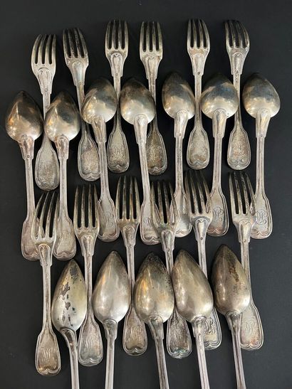 Part of a Minerva hallmarked silver dinner...