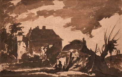 18th century FRENCH school
Lively landscape...