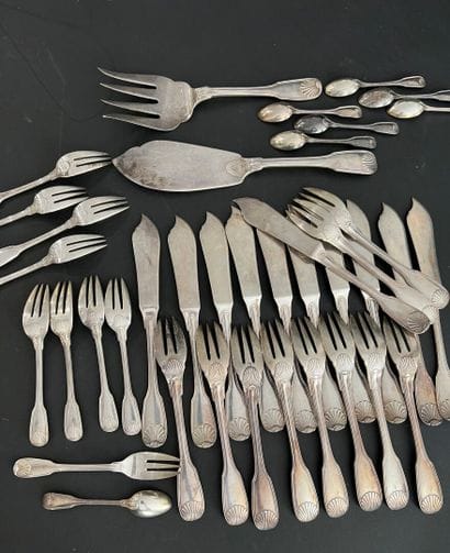 HENIN & Co
Silver service set, Minerve hallmark,...