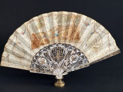 Folded fan, Louis XVI period, Diana and her...