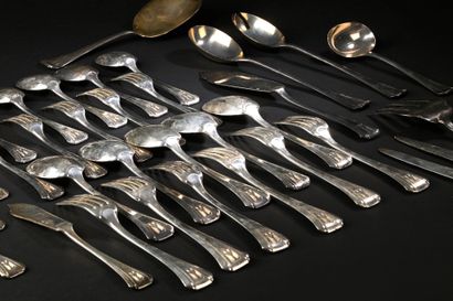 Silver serving set TETARD FRERES silversmith
Flared...
