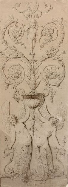 ITALIAN neo-classical school
Project of antique...