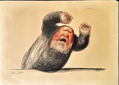 Jean VEBER
Jaurès bouche d'or, 1904, lithograph,...