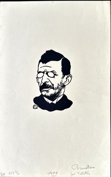 Félix VALLOTTON
À Paul Verlaine, 1891, woodcut,...