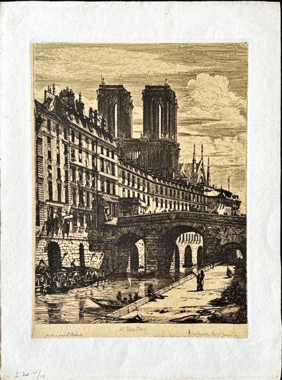 Charles MERYON
Le Pont-Neuf, 1853, eau-forte,...
