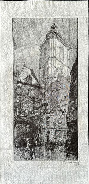 Auguste LEPERE
Le Pont Neuf, 1913, lithographie,...
