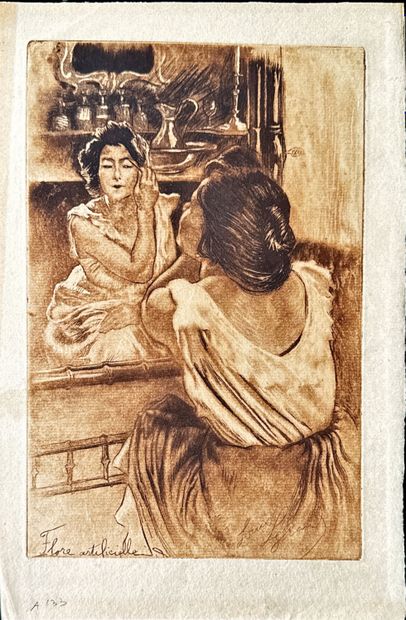 Louis LEGRAND
Délassement, 1901, eau-forte...