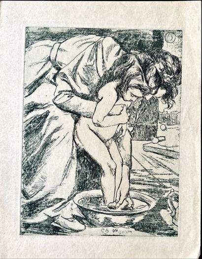 Charles MAURIN
À la fenêtre, eau-forte et...