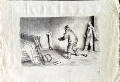 Jean VEBER
Jaurès bouche d'or, 1904, lithograph,...