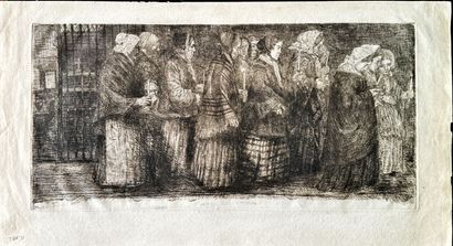 Alphonse LEGROS
L'Incendie du hameau, eau-forte,...