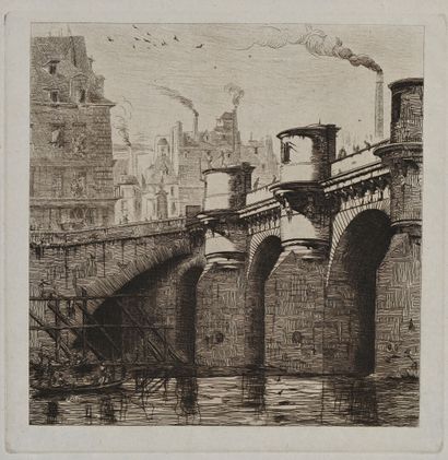 Charles MERYON
Le Pont-Neuf, 1853, eau-forte,...