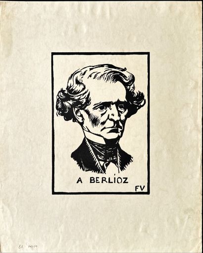 Félix VALLOTTON
À Paul Verlaine, 1891, woodcut,...
